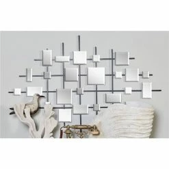 Best reviews of ✔️ Grayson Lane 44-in H x 28-in W Clear Metal Glam Abstract Wall Accent 🔥 -GRAYSON LANE Sales 2022 330901689 AlternateImage3 l