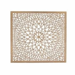 Cheapest โ Grayson Laneย 48-in H xย 48-in W Brown/Tan Wood Traditional Ornamental Wall Accent โ