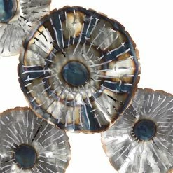 Budget ⭐ Grayson Lane 28-in H x 46-in W Silver Metal Modern/Contemporary Floral and Botanical Wall Accent 🔥 -GRAYSON LANE Sales 2022 330901695 AlternateImage5 l