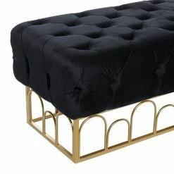 Brand new 👏 Grayson Lane Modern Black/Metallic Gold Accent Bench ✔️ -GRAYSON LANE Sales 2022 330901696 AlternateImage3 l