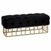 Brand new 👏 Grayson Lane Modern Black/Metallic Gold Accent Bench ✔️