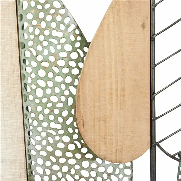 Best Pirce ⭐ Grayson Lane 22-in H x 47-in W Brown MDF and Metal Modern/Contemporary Floral and Botanical Wall Accent 🤩 4 Best Pirce ⭐ Grayson Lane 22-in H x 47-in W Brown MDF and Metal Modern/Contemporary Floral and Botanical Wall Accent 🤩 - Image 4