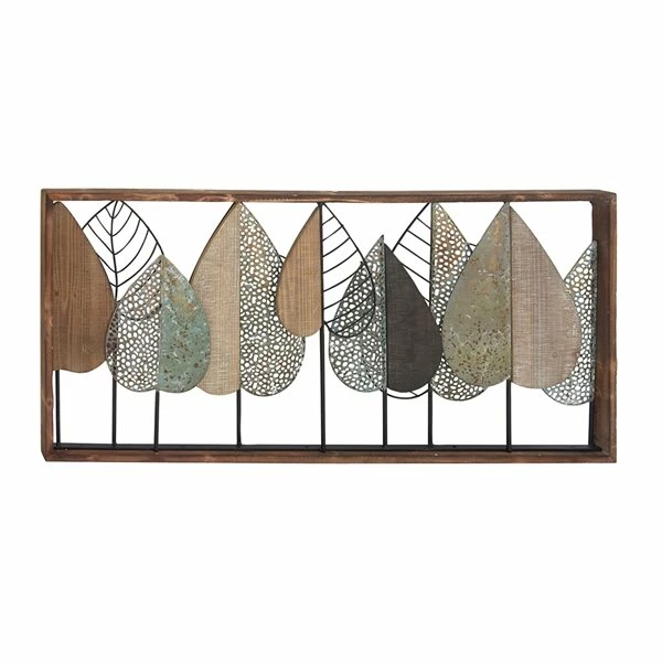 Best Pirce ⭐ Grayson Lane 22-in H x 47-in W Brown MDF and Metal Modern/Contemporary Floral and Botanical Wall Accent 🤩 1 Best Pirce ⭐ Grayson Lane 22-in H x 47-in W Brown MDF and Metal Modern/Contemporary Floral and Botanical Wall Accent 🤩