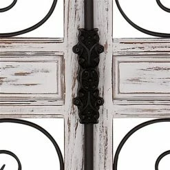 Best deal ⭐ Grayson Lane 52-in H x 24-in W Grey Wood Vintage Ornamental Wall Accent 😀 -GRAYSON LANE Sales 2022 330901710 AlternateImage5 l