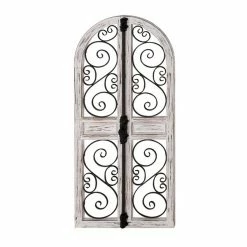 Best deal ⭐ Grayson Lane 52-in H x 24-in W Grey Wood Vintage Ornamental Wall Accent 😀 -GRAYSON LANE Sales 2022 330901710 AlternateImage7 l