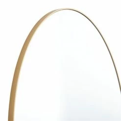 Brand new 🛒 Grayson Lane 40-in L X 24-in W Contemporary Oval Gold Framed Wall Mirror 🔥 -GRAYSON LANE Sales 2022 330901715 AlternateImage3 l