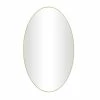 Brand new 🛒 Grayson Lane 40-in L X 24-in W Contemporary Oval Gold Framed Wall Mirror 🔥