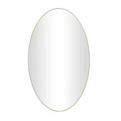 Brand new π Grayson LaneΒ 40-in L XΒ 24-in W Contemporary Oval Gold Framed Wall Mirror π₯