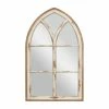 Outlet ✨ Grayson Lane 51-in L X 31.5-in W Vintage Arch White Framed Wall Mirror 🔥