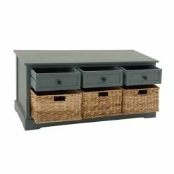 Wholesale 🔥 Grayson Lane Rustic Blue Storage Bench ✨ -GRAYSON LANE Sales 2022 330901721 AlternateImage5 l