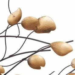 Best reviews of 🛒 Grayson Lane 16-in H x 60-in W Gold Metal Modern/Contemporary Floral and Botanical Wall Accent 🧨 -GRAYSON LANE Sales 2022 330901724 AlternateImage5 l