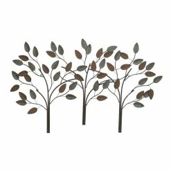 New 😉 Grayson Lane 27-in H x 48-in W Brown Metal Nature Wall Accent ❤️