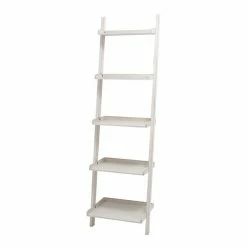 Top 10 👏 Grayson Lane 14-in D x 20-in W x 69-in H 5-Tier Leaning Wood Shelves 😀