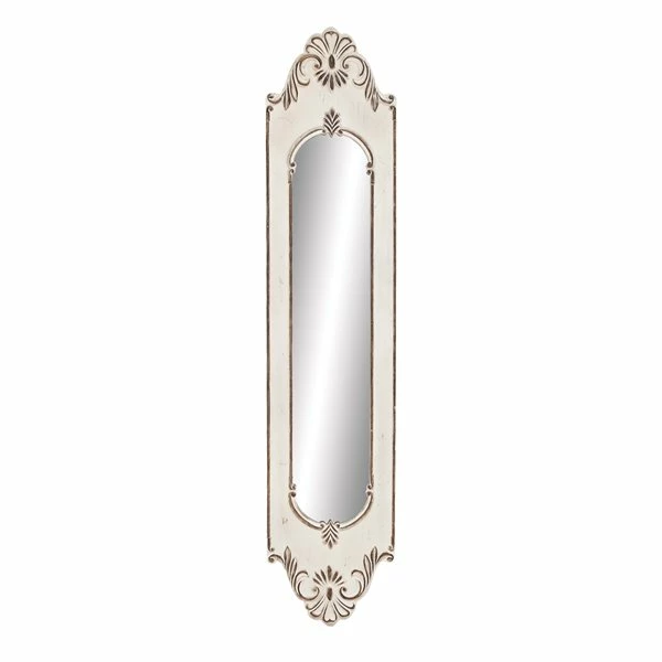 Deals 💯 Grayson Lane 72-in L X 16-in W Vintage Irregular White Framed Wall Mirror 😀 1 Deals 💯 Grayson Lane 72-in L X 16-in W Vintage Irregular White Framed Wall Mirror 😀