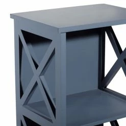 Outlet 🧨 Grayson Lane 12-in D x 16-in W x 51-in H 4-Tier Grey Decorative Wood Shelves 😍 -GRAYSON LANE Sales 2022 330901740 AlternateImage3 l