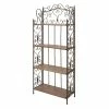 Cheap 🔔 Grayson Lane 12-in D x 27-in W x 68-in H 4-Tier Decorative Metal Shelves 😀