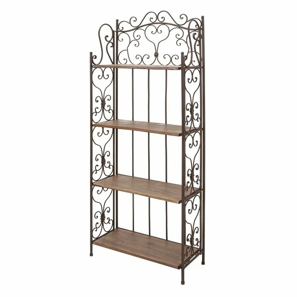 Cheap 🔔 Grayson Lane 12-in D x 27-in W x 68-in H 4-Tier Decorative Metal Shelves 😀 1 Cheap 🔔 Grayson Lane 12-in D x 27-in W x 68-in H 4-Tier Decorative Metal Shelves 😀