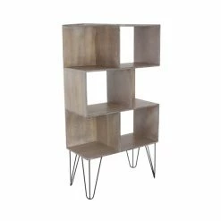 Buy 👏 Grayson Lane 12-in D x 26-in W x 47-in H 3-Tier Decorative Wood Shelves 🧨