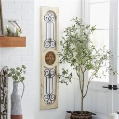 Discount 👍 Grayson Lane 58-in H x 12-in W White Metal Farmhouse/Rustic Ornamental Wall Accent 👏 -GRAYSON LANE Sales 2022 330901749 AlternateImage2 l