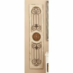 Discount 👍 Grayson Lane 58-in H x 12-in W White Metal Farmhouse/Rustic Ornamental Wall Accent 👏 -GRAYSON LANE Sales 2022 330901749 AlternateImage3 l