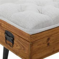 Best reviews of ⭐ Grayson Lane Industrial Natural Brown/White/Black Storage Bench - Set of 3 😀 -GRAYSON LANE Sales 2022 330901752 AlternateImage4 l