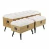 Best reviews of ⭐ Grayson Lane Industrial Natural Brown/White/Black Storage Bench - Set of 3 😀
