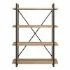 Cheap 🎁 Grayson Lane 14-in D x 47-in W x 67-in H 4-Tier Decorative Wood Shelves ✔️