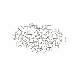 Coupon π Grayson Lane 27-in H x 48-in W Black Metal Modern/Contemporary Abstract Wall Accent β¨