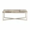 Best deal 👏 Grayson Lane Industrial Beige Grey/White Accent Bench 🤩