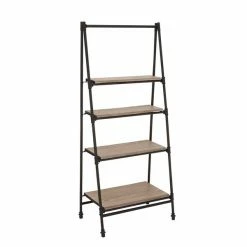 Cheap ⭐ Grayson Lane 14-in D x 25-in W x 56-in H 4-Tier Leaning Wood Shelves 🎁 -GRAYSON LANE Sales 2022 330901772 AlternateImage5 l