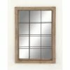 Brand new 🔔 Grayson Lane 52.13-in L X 36.5-in W Industrial Rectangle Brown Framed Wall Mirror 👍