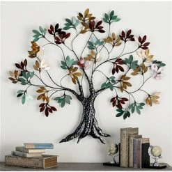 Cheapest 🔔 Grayson Lane 42-in H x 47-in W Multicoloured Metal Traditional Nature Wall Accent ✔️ -GRAYSON LANE Sales 2022 330901777 AlternateImage2 l