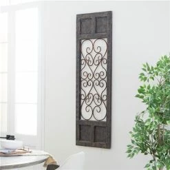Outlet 😍 Grayson Lane 57-in H x 20-in W Brown Wood and Metal Traditional Ornamental Wall Accent 🔥 -GRAYSON LANE Sales 2022 330901781 AlternateImage3 l