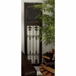 Budget 😀 Grayson Lane 57-in H x 16-in W Brown Metal Traditional Architecture Wall Accent 😀 -GRAYSON LANE Sales 2022 330901782 AlternateImage3 l