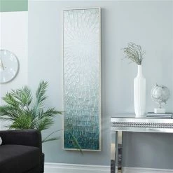 Buy 👍 Grayson Lane Brown Wood Framed 20-in H x 71-in W Abstract Grey Canvas Painting ⌛ -GRAYSON LANE Sales 2022 330901788 AlternateImage2 l