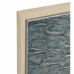 Buy 👍 Grayson Lane Brown Wood Framed 20-in H x 71-in W Abstract Grey Canvas Painting ⌛ -GRAYSON LANE Sales 2022 330901788 AlternateImage3 l