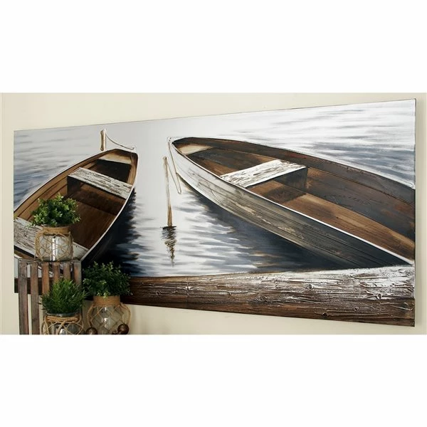 Best deal ❤️ Grayson Lane Frameless 32-in H x 71-in W Coastal Canvas Painting 🔥 2 Best deal ❤️ Grayson Lane Frameless 32-in H x 71-in W Coastal Canvas Painting 🔥 - Image 2