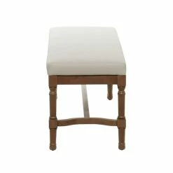 Top 10 😀 Grayson Lane Industrial White/Natural Brown Accent Bench 🧨 -GRAYSON LANE Sales 2022 330901790 AlternateImage5 l