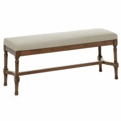 Top 10 😀 Grayson Lane Industrial White/Natural Brown Accent Bench 🧨