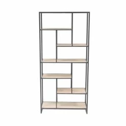 Budget 💯 Grayson Lane 12-in D x 30-in W x 64-in H 7-Tier Decorative Wood Shelves ✨