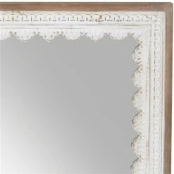 Best reviews of 🥰 Grayson Lane 48-in L X 36.13-in W Farmhouse Rectangle White Framed Wall Mirror 🌟 -GRAYSON LANE Sales 2022 330901804 AlternateImage3 l