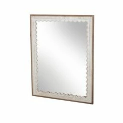 Best reviews of 🥰 Grayson Lane 48-in L X 36.13-in W Farmhouse Rectangle White Framed Wall Mirror 🌟 -GRAYSON LANE Sales 2022 330901804 AlternateImage6 l