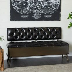 Cheapest ✨ Grayson Lane Industrial Black Iron and Brown Storage Bench 🌟 7 Cheapest ✨ Grayson Lane Industrial Black Iron and Brown Storage Bench 🌟 -GRAYSON LANE Sales 2022 330901810 AlternateImage2 l