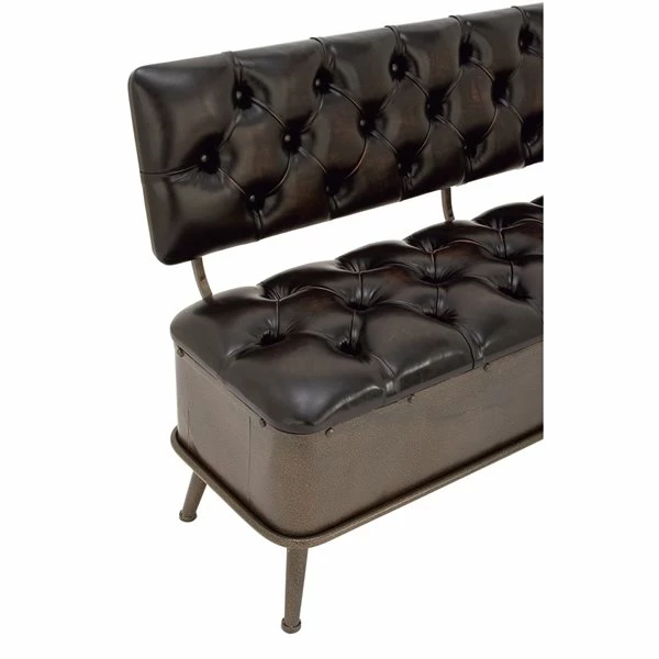 Cheapest ✨ Grayson Lane Industrial Black Iron and Brown Storage Bench 🌟 5 Cheapest ✨ Grayson Lane Industrial Black Iron and Brown Storage Bench 🌟 - Image 5