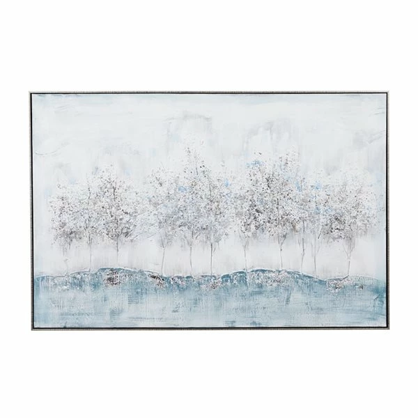 Best Pirce 👏 Grayson Lane Silver Wood Framed 31.5-in H x 47-in W Contemporary Canvas Painting 😍 5 Best Pirce 👏 Grayson Lane Silver Wood Framed 31.5-in H x 47-in W Contemporary Canvas Painting 😍 - Image 5