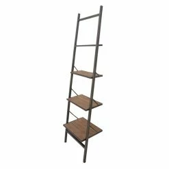 Buy 👍 Grayson Lane 14-in D x 20-in W x 77-in H 4-Tier Leaning Wood Shelves 🔔 -GRAYSON LANE Sales 2022 330901816 AlternateImage6 l