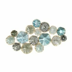 Hot Sale ⌛ Grayson Lane 25-in H x 50-in W Multicoloured Metal Modern/Contemporary Ornamental Wall Accent 😍