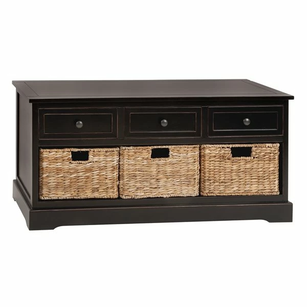New ๐งจ Grayson Lane Farmhouse Brown Storage Bench ๐ 1 New ๐งจ Grayson Lane Farmhouse Brown Storage Bench ๐