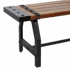 Cheap 🎁 Grayson Lane Industrial Brown/Obsidian Black Accent Bench 🌟 6 Cheap 🎁 Grayson Lane Industrial Brown/Obsidian Black Accent Bench 🌟 -GRAYSON LANE Sales 2022 330901825 AlternateImage3 l