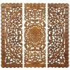 Cheapest ⌛ Grayson Lane 48-in H x 16-in W Brown Wood Traditional Ornamental Wall Accent - 3-Pack 👏